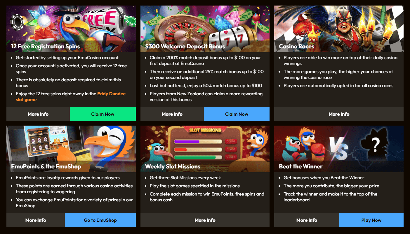 emucasino promotions 